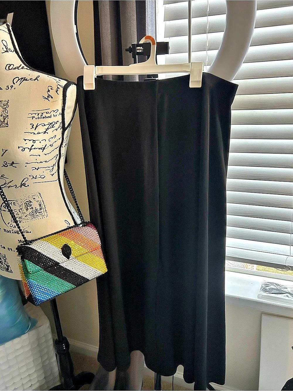 Black Maxi Skirt. Flowy and comfortable.